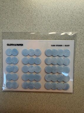 Cloth & Paper Velvet Cloud Planner Stickers